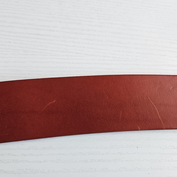RL COLLECTION Red Leather Belt - Picture 6 of 16
